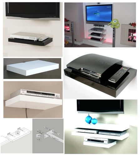 Floating media shelves - floating,