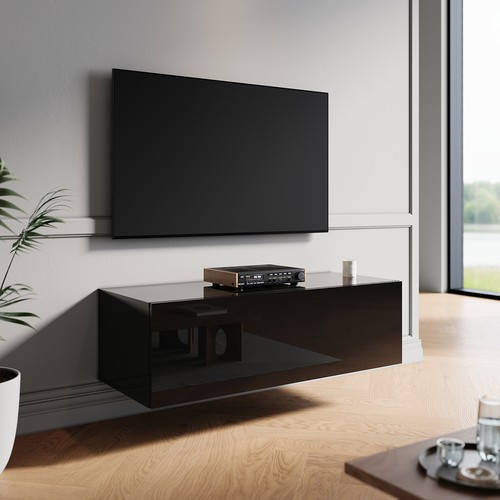 100cm high gloss floating - high, tv