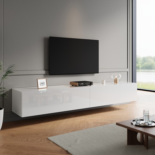 200cm high gloss floating - floating, tv