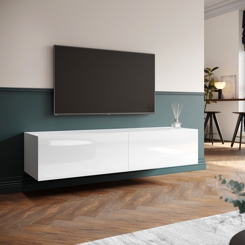 White floating unit - tv,