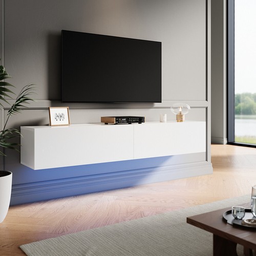 Floating high gloss 140cm - gloss, tv