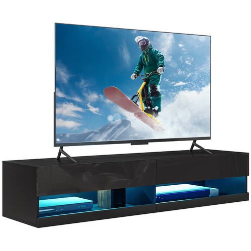 Homcom high gloss - tv, stand