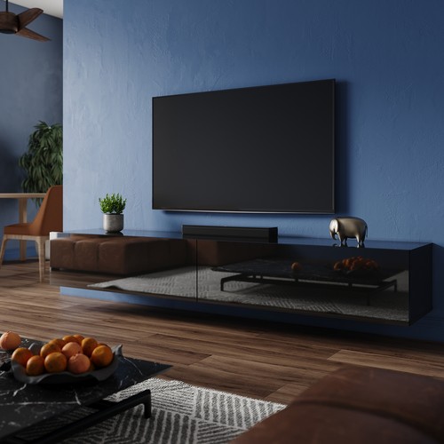 200cm black floating - 200cm,
